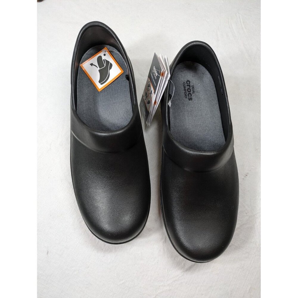 Crocs Neria Pro II Work  Shoes non slip Clogs Women's Size 10 Black Noir 900 - Picture 3 of 10